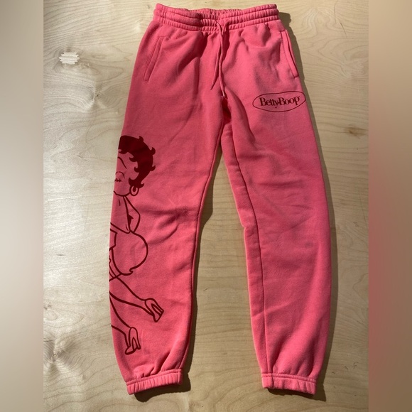 Flesischer Studios Betty Boop Pink Joggers Small (MZ) - Picture 2 of 9